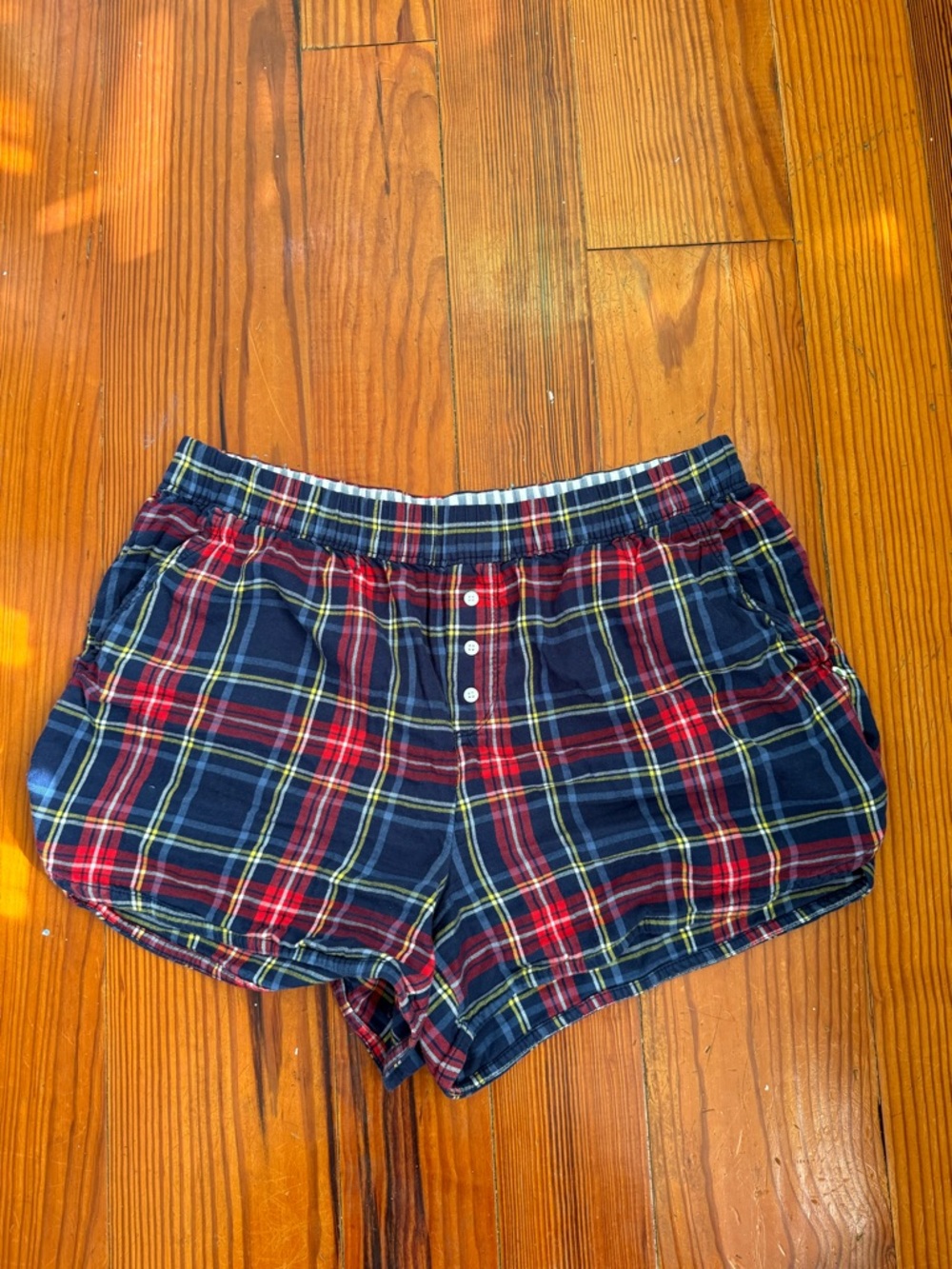 Aerie Plaid Lounge Shorts